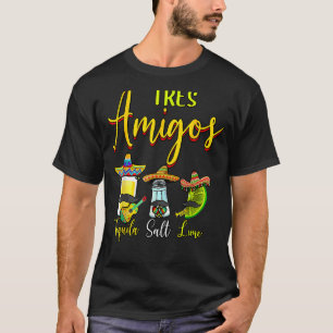 Camiseta Tres Amigos Tequila Limão Salt Cinco De Mayo Holid