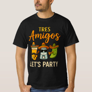 Camiseta Tres Amigos Tequila Salt Limão Cinco De Mayo