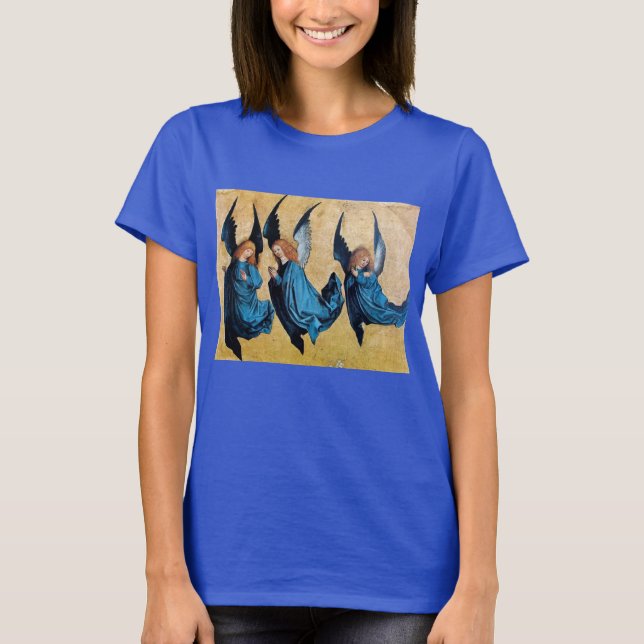 CAMISETA TRÊS ANJOS EM AZUL (Frente)