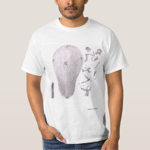 Camiseta Três Balões, Um Sem Ar, Um Inflado, Explodido