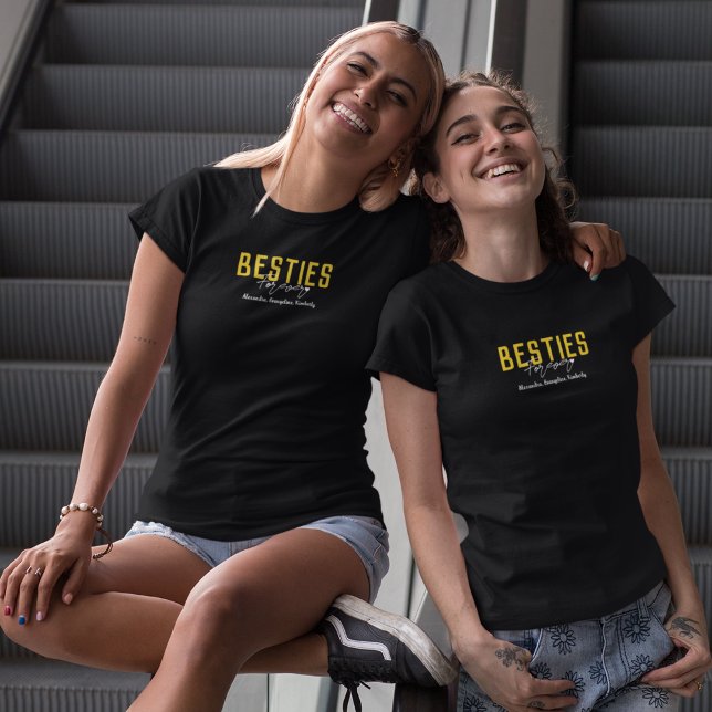 Camiseta Três Besties Para Sempre (Criador carregado)