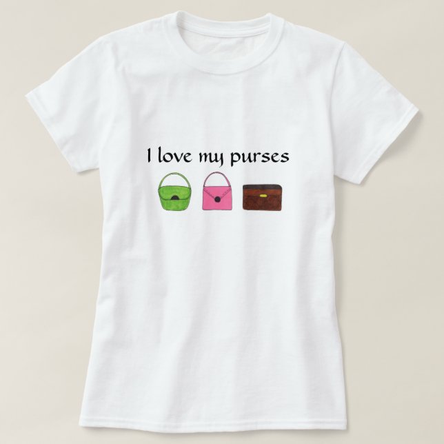 Camiseta Três Bolsas Simples (Frente do Design)