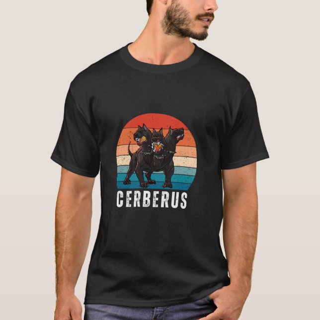 Camiseta Três cabeça Cachorro Mitologia Grega Deus Grécia A (Frente)