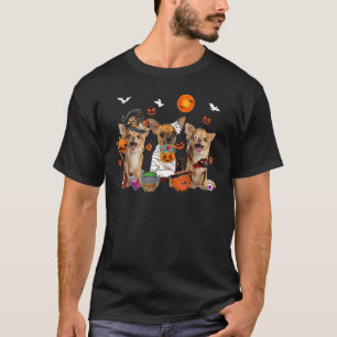 Camiseta Três Cachorros Chihuahua Bruxa Assustadora Mummy H