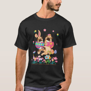 Camiseta Três Cachorros Coelhinhos Em Ovos De Páscoa Feli
