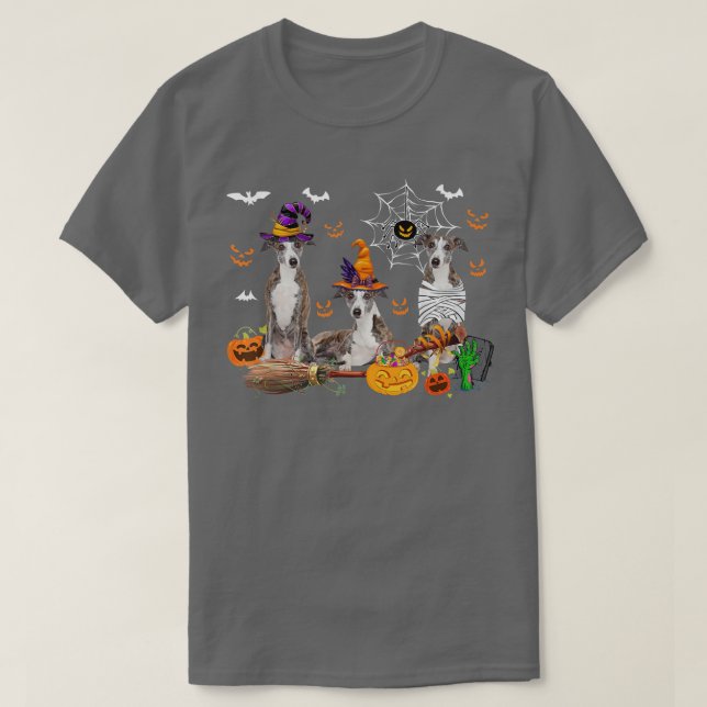 Camiseta Três Cachorros De Bruxas A Múmia Assustadora De Ha (Frente do Design)