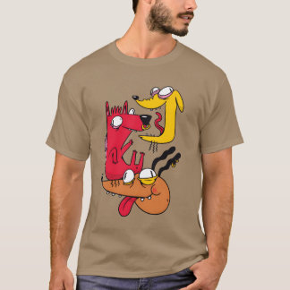 Camiseta Três Cães Loucos presentes engraçados
