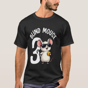 Camiseta Três Camundongos Cegos Correspondendo Figurino do
