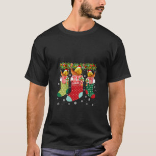 Camiseta Três caracóis em Meias Engraçadas e Feias de Natal