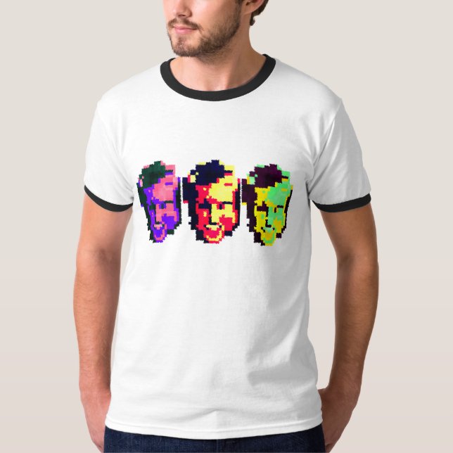 Camiseta Três caras felizes (Frente)