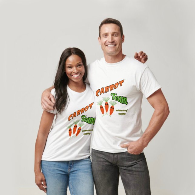 Camiseta Três cenouras engraçadas (Criador carregado)