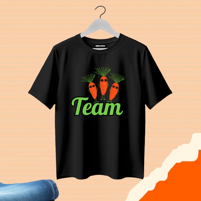 Camiseta Três cenouras engraçadas (Criador carregado)