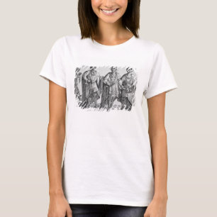 Camiseta Três Cherokee Chiefs americanos, 1762 (gravando)