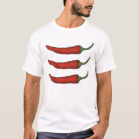 Três Chiles Quente-Picante Vermelho Pimento-Piment