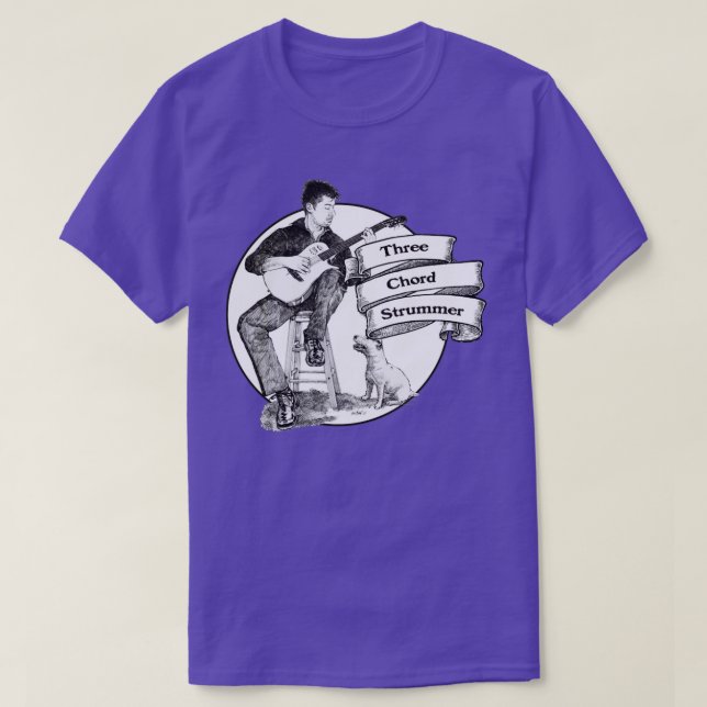 CAMISETA TRÊS CHORD STRUMMER (Frente do Design)