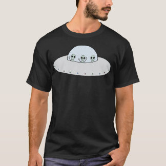 Camiseta Três Cinzas Em Um Ufo