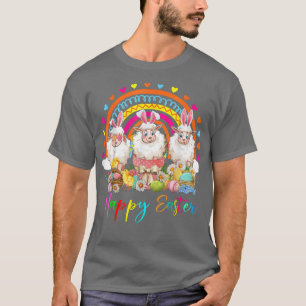 Camiseta Três Coelhinhos de Páscoa de Ovelino