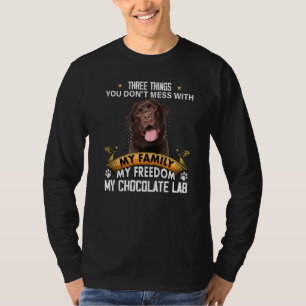 Camiseta Três coisas que você não confunde com um cão de la