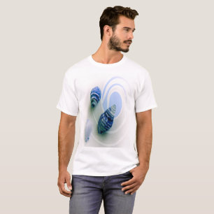 Camiseta Três conchas azuis