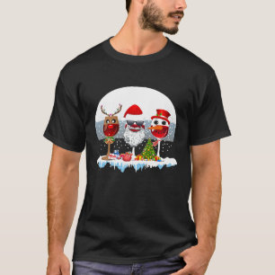 Camiseta Três copos de vinho Natal Natal Natal Natal Natal