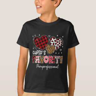 Camiseta Três Corações Favorito do Cupido Paraprofissional