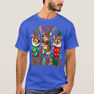 Camiseta Três Corgi Em Papais noeis De Natal X-mas344
