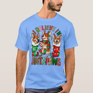 Camiseta Três Corgi Nos Papais noeis De Natal Da Sock Xmas