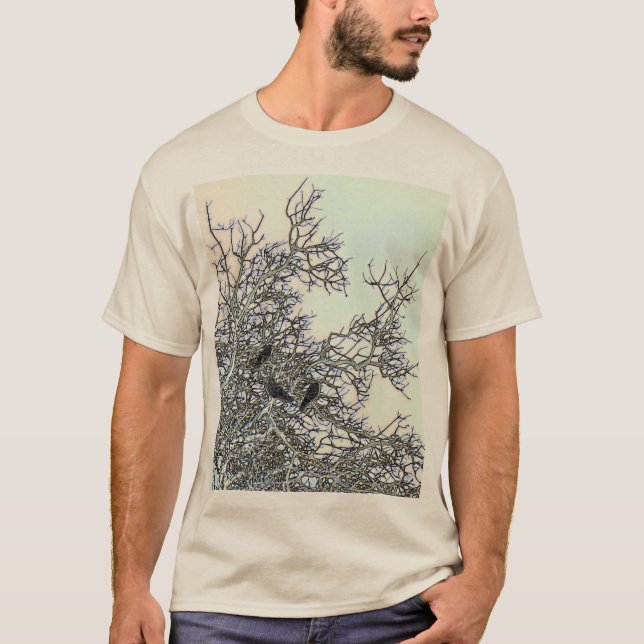 Camiseta Três corvos em um Universo Digital (Frente)
