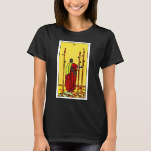 Camiseta Três De Wands Vintage Tarot Card Rider Waite Dec