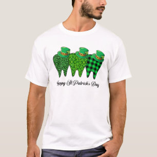 Camiseta Três Dias de São Patrícios dentários de Shamrock d