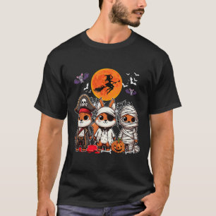 Camiseta Três Esquilos Engraçados Pirata Pirata Boo Mummy H