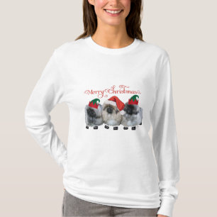 Camiseta Três Filhotes de Pekingese Natal