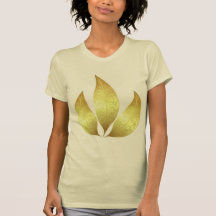 Três folhas de ouro novas e elegantes com ornament