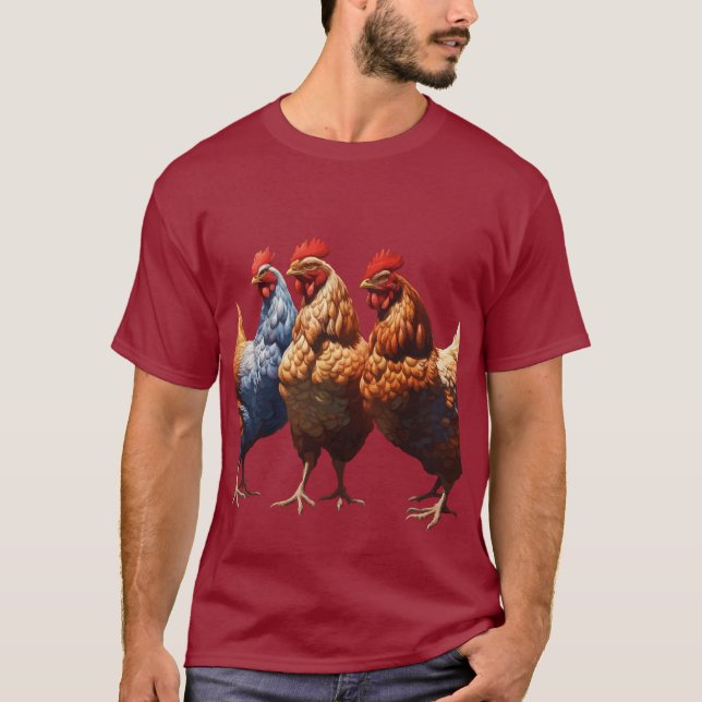 Camiseta Três Franceses Hens Faith Esperança Caridade Corta (Frente)