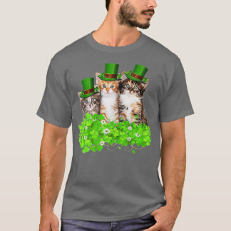 Camiseta Três Gatinhos De Gatinho De Gatinho De Gato Irland