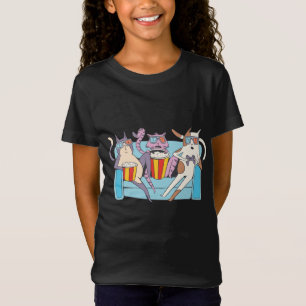 Camiseta Três Gatos Amantes de Filmes 3D
