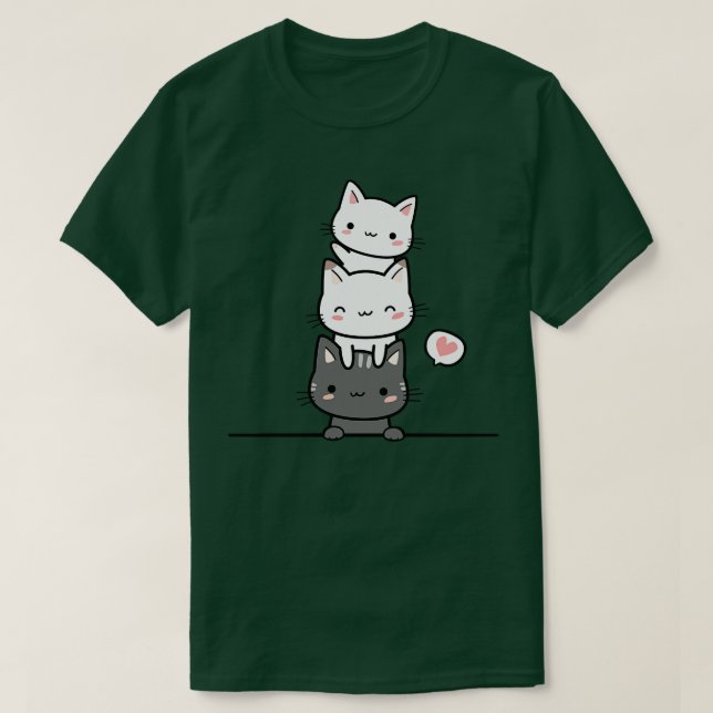 Camiseta Três Gatos Gelados (Frente do Design)