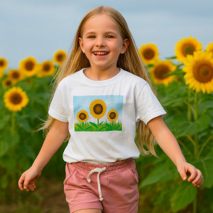 Camiseta Três Girassóis