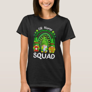 Camiseta Três Gnomies Arco-íris ou Equipe de Enfermeira Con
