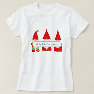 Camiseta Três Gnomo de Natal