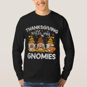 Camiseta Três gnomos bonitos com picada de abóbora Queda Ya
