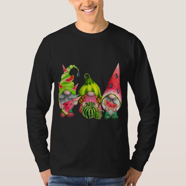 Camiseta Três Gnomos do Jardim Watermelon Tomam Scand Sueco (Frente)