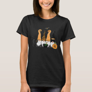 Camiseta Três Gnomos Feliz Halloween Call Candy Corn Pumpk