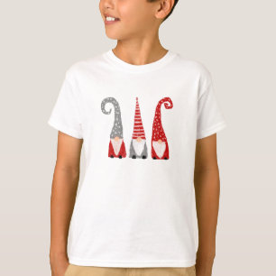 Camiseta Três Gnomos Natal Desenho Manual Férias Divertido
