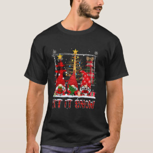 Camiseta Três Gnomos Que Neva Papais noeis De Gnomos De Nat