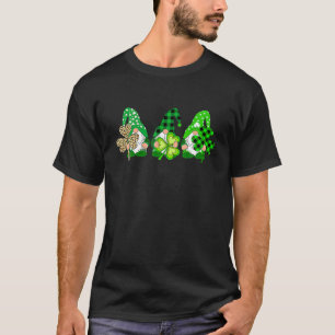 Camiseta Três Gnomos segurando Rua de Shamrock do Leopardo