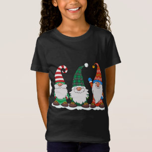 Camiseta Três Gnomos Winter Matching Family Gnomo Christma