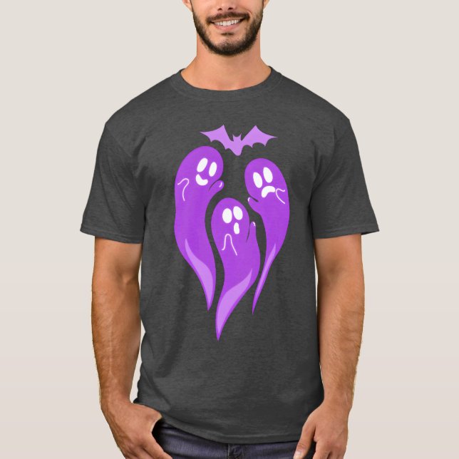Camiseta Três Halloween engraçado (Frente)