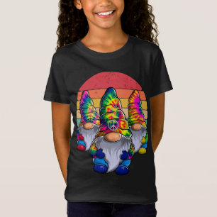 Camiseta Três Hippie Gnomos, Gnomo da Paz, Engraçado Retro 