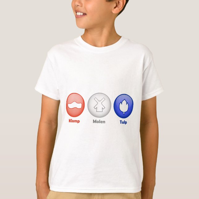 Camiseta Três ícones holandeses (Frente)
